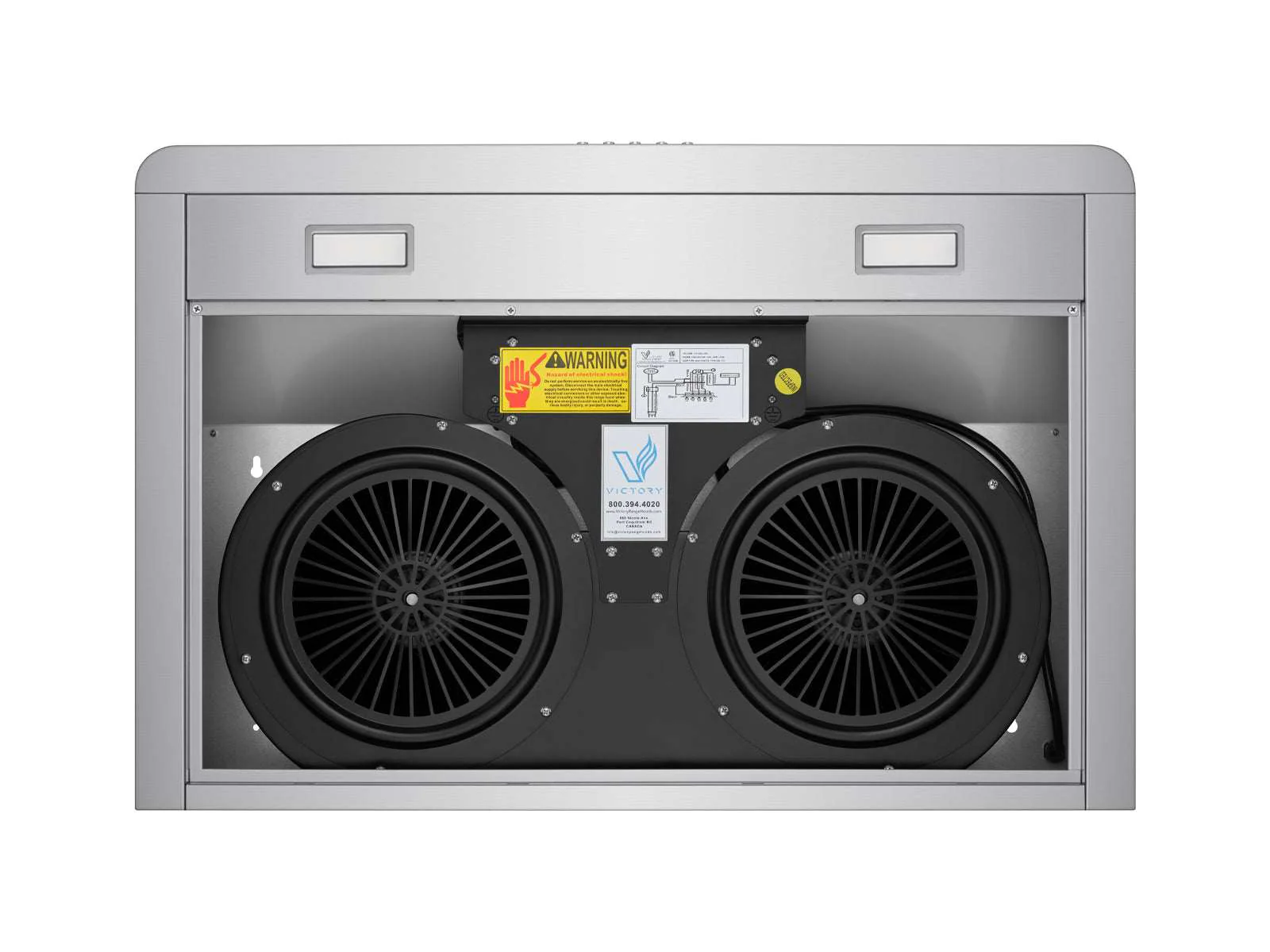 30 Inch 600 CFM Under Cabinet Range Hood with Push Button Controls - VICTORY Luna - Image 4