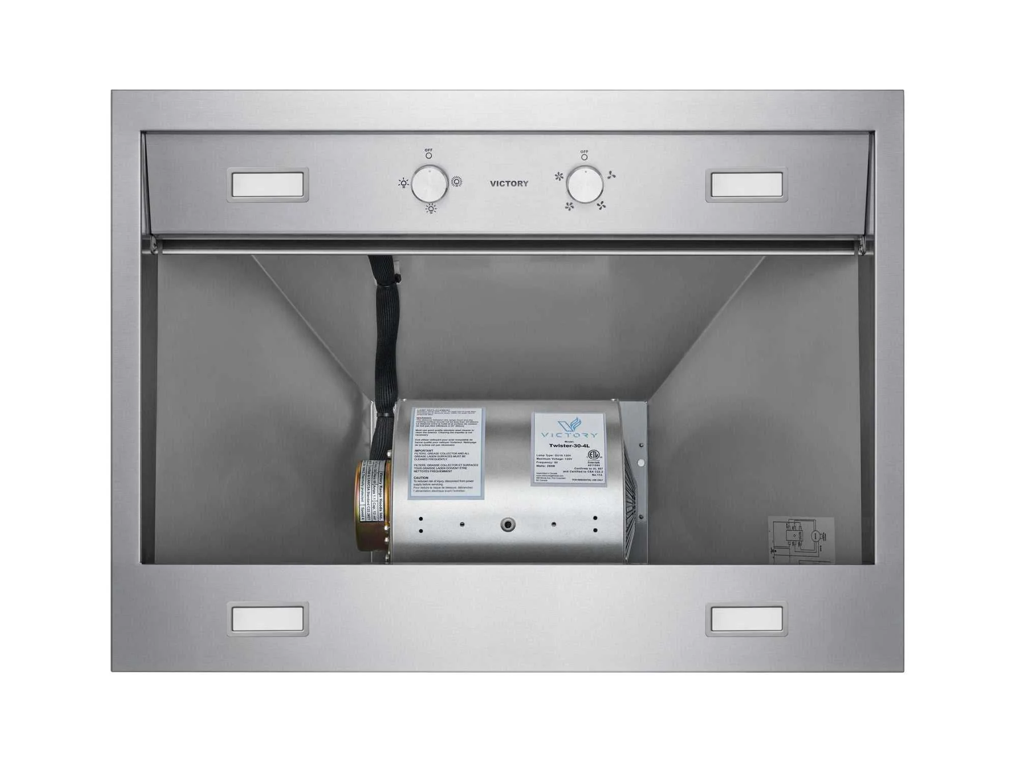 36 Inch 750 CFM Wall Mount Range Hood - VICTORY Twister - Image 7